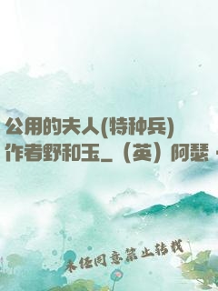 公用的夫人(特种兵)作者野和玉